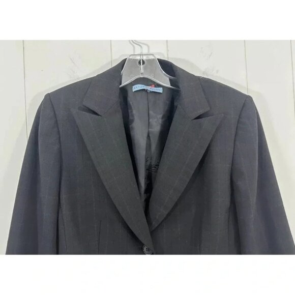 Antonio Melani Black Fitted Blazer Jacket Career Size Small - Picture 2 of 10